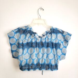 Lemlem Muna Ruched Cropped Women's Top